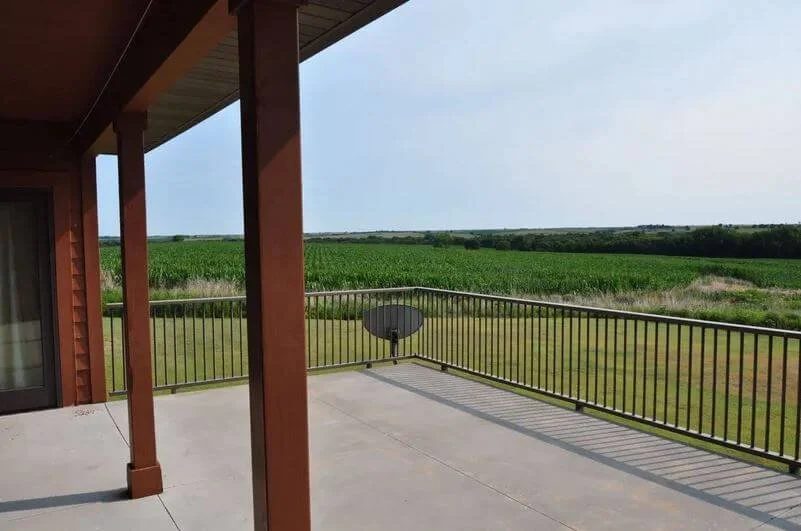 View from the Trouvaille Lodge deck