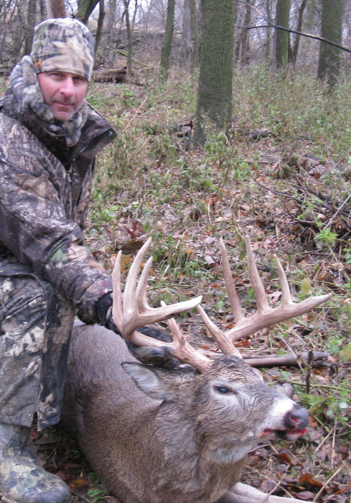Trophy buck taken in fall timber